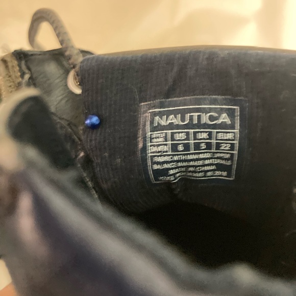 Toddler NAUTICA Booties Size 6T Grey EUC - Picture 7 of 7